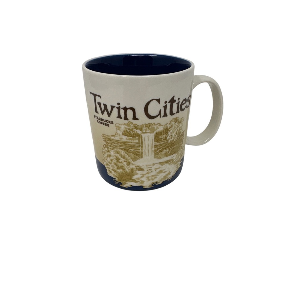 Starbucks Twin Cities Mug 2012 Architecture Series 16oz Minnehaha Falls Skyline